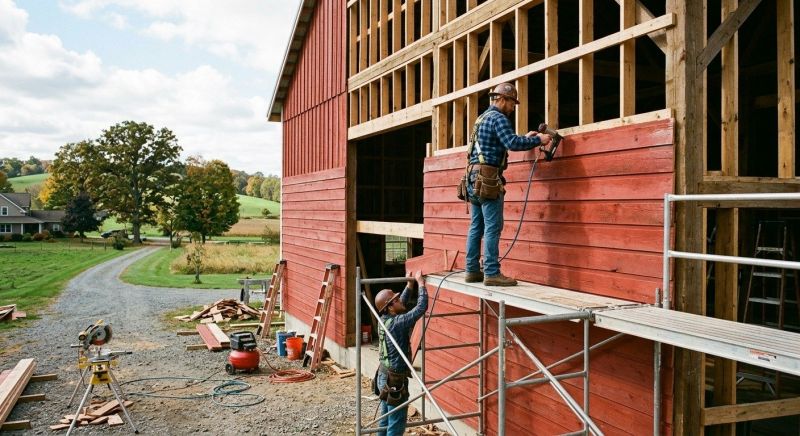 Barn Wood Siding Installation in Putnam County, FL